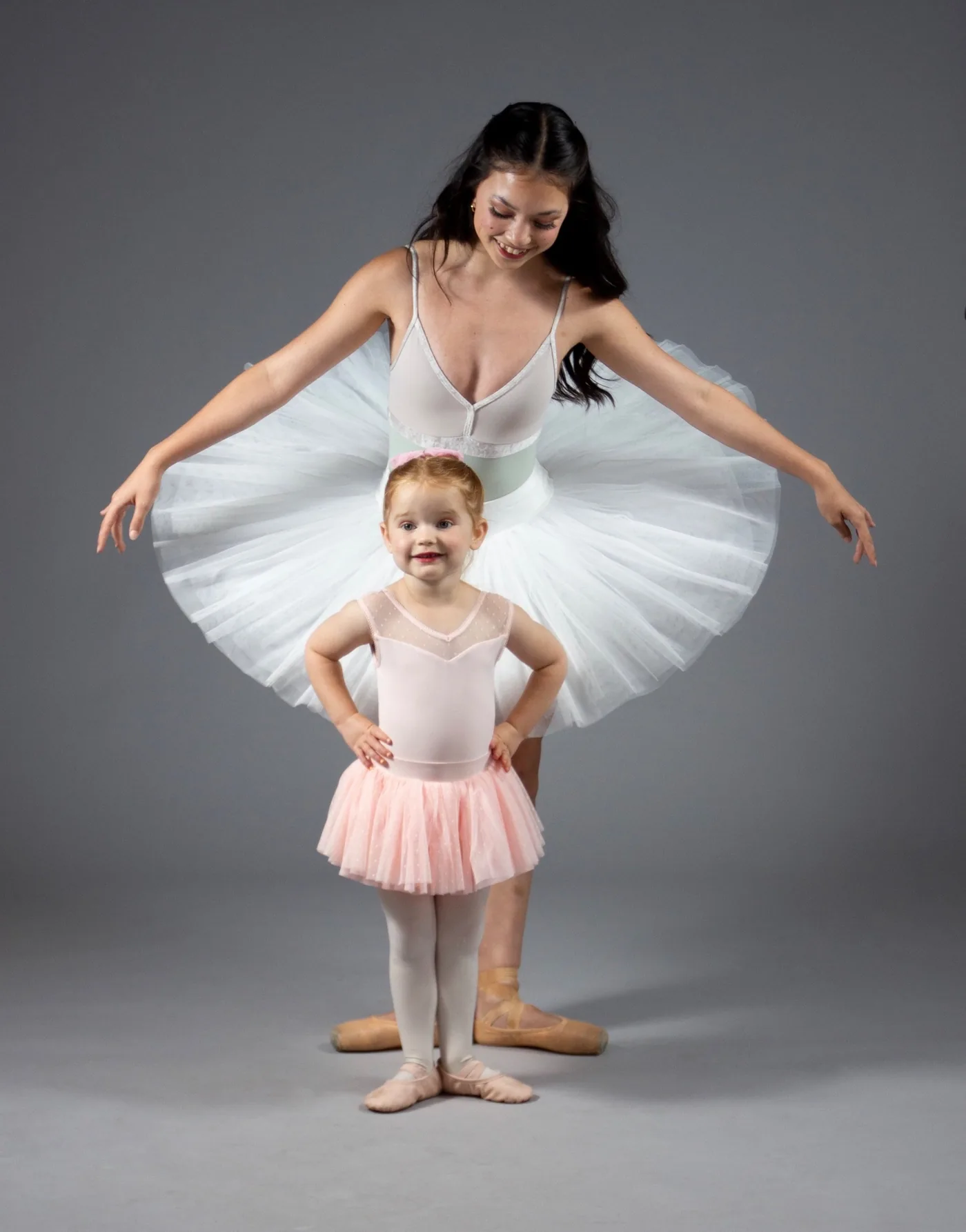 Bay Area Dance School students in ballet attire